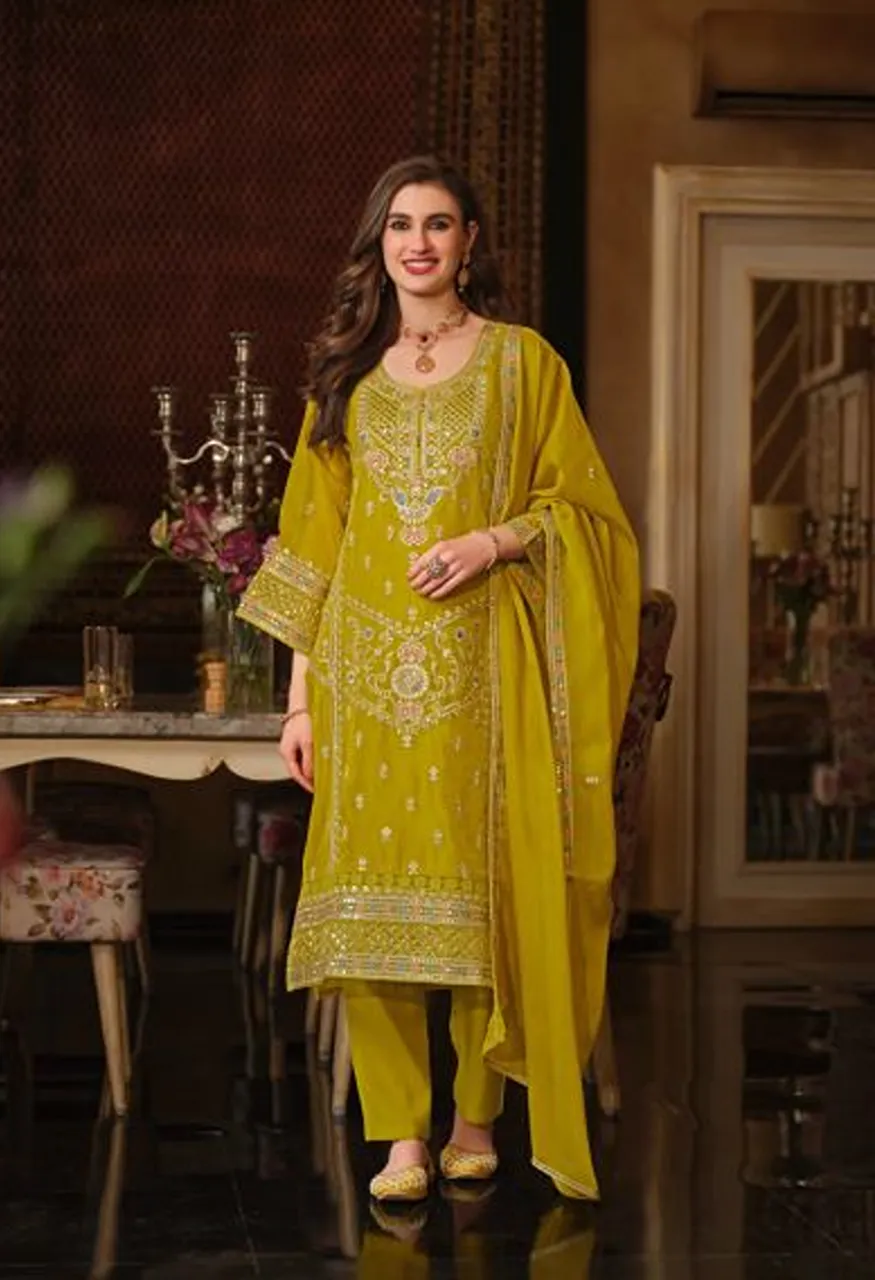 Zaveri Dastur Vol 2 Soft Organza Embroidered Salwar Kameez Collection — Wholesale Salwar Suits, ZAVERI wholesale from Surat — Photo 5