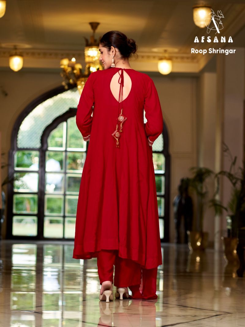 Afsana Roop Shringar Narangi Silk Embroidered Designer Salwar Kameez — Kurti, Vardan Ethnic wholesale from Surat — Photo 5