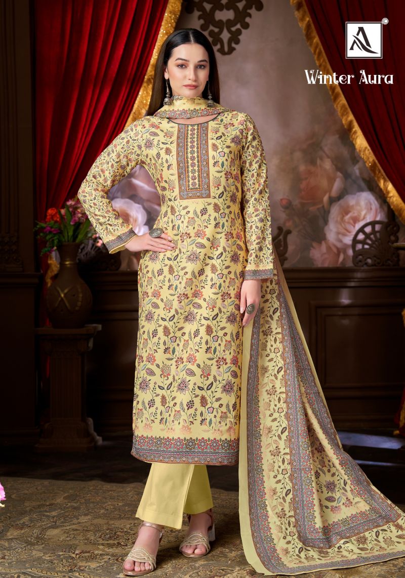 Alok Winter Aura Premium Viscose Pashmina Salwar Kameez — Wholesale Salwar Suits, Alok Suits wholesale from Surat — view 6