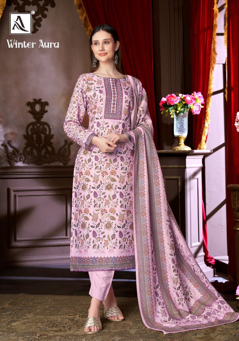 Alok Winter Aura Premium Viscose Pashmina Salwar Kameez — Wholesale Salwar Suits, Alok Suits wholesale from Surat — view 4