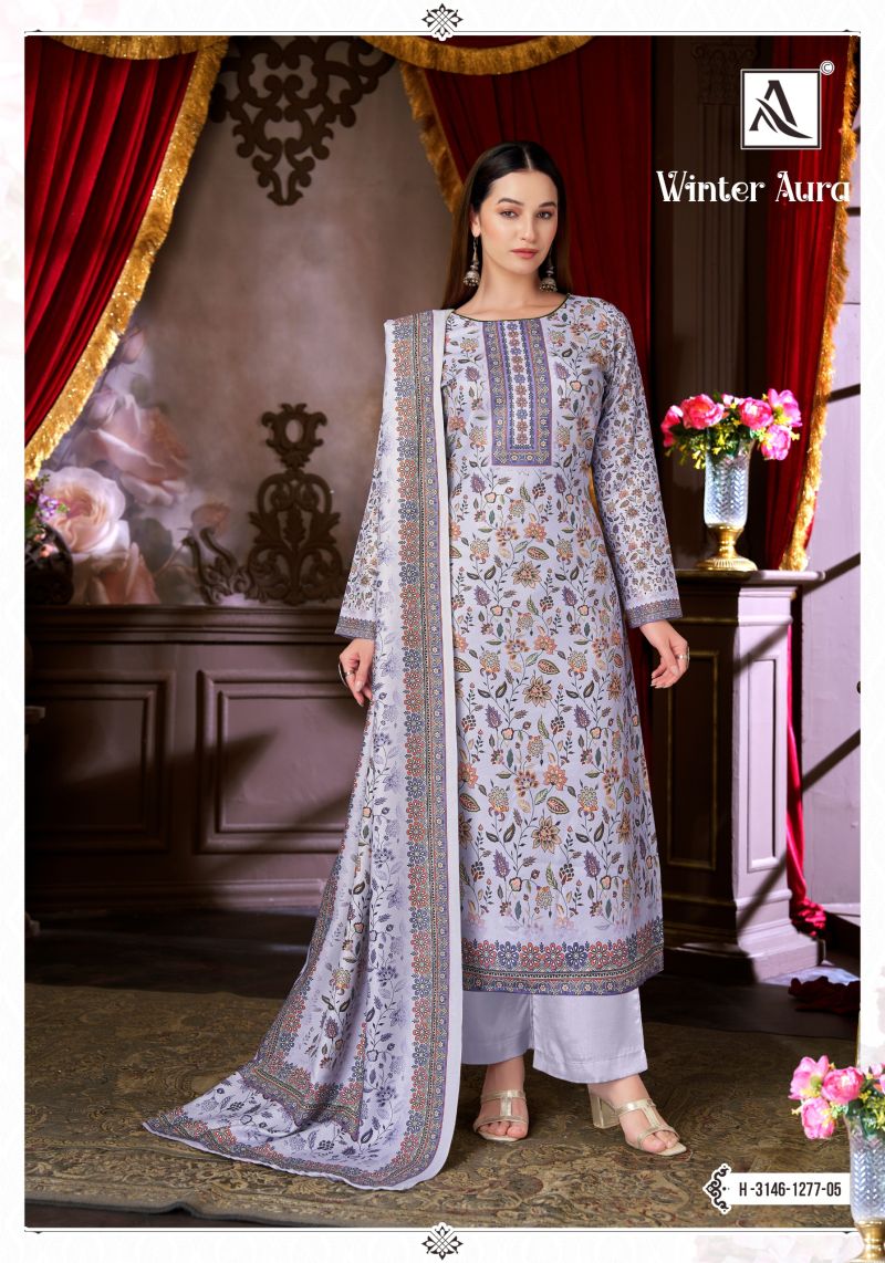 Alok Winter Aura Premium Viscose Pashmina Salwar Kameez — Wholesale Salwar Suits, Alok Suits wholesale from Surat — view 3
