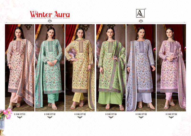 Alok Winter Aura Premium Viscose Pashmina Salwar Kameez — Wholesale Salwar Suits, Alok Suits wholesale from Surat — view 7