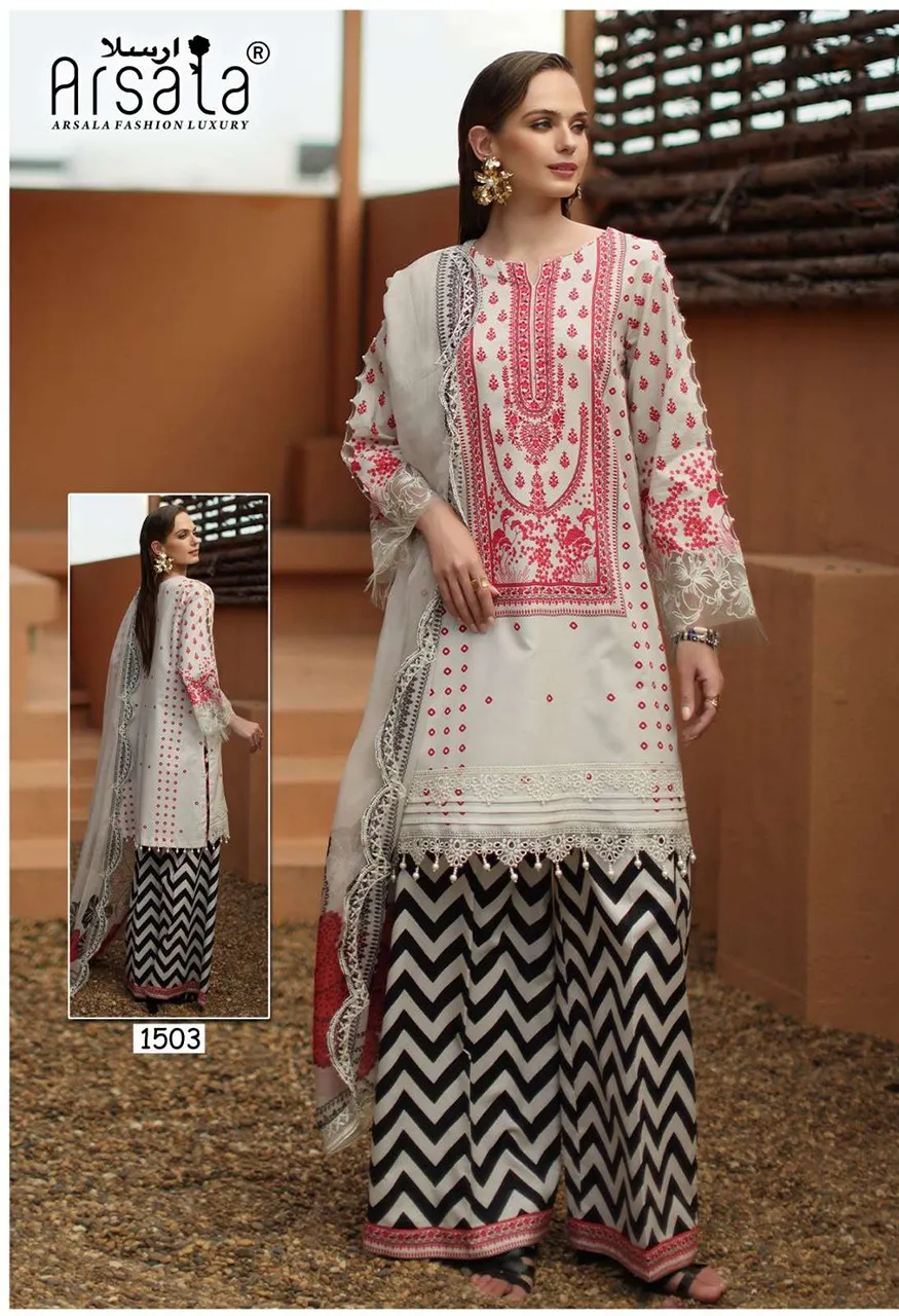 Arsala Fashion Amira Heavy Cotton Luxury Catalog Vol 15 Lawn Cotton Digital Print Salwar Suit