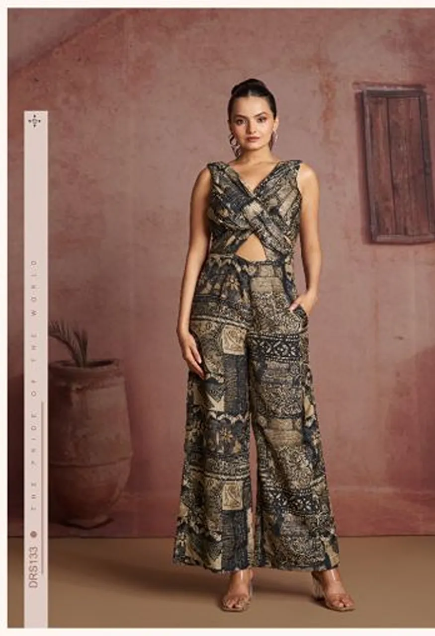 Arya Enigma Vol 4 Muslin Silk Printed Indo Western Collection — Indo Western, Arya wholesale from Surat — Photo 2