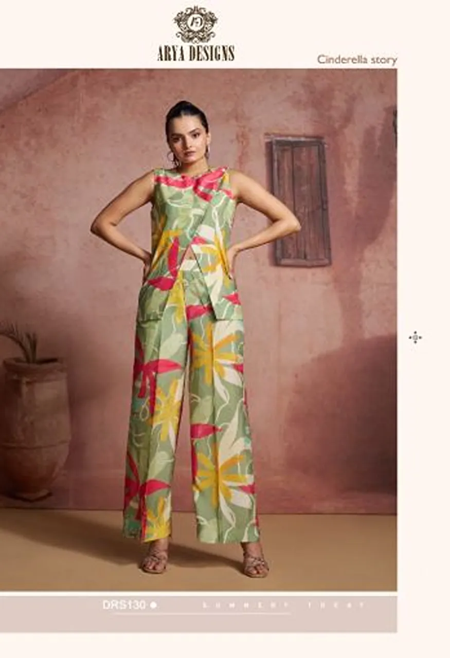Arya Enigma Vol 4 Muslin Silk Printed Indo Western Collection — Indo Western, Arya wholesale from Surat — Photo 6