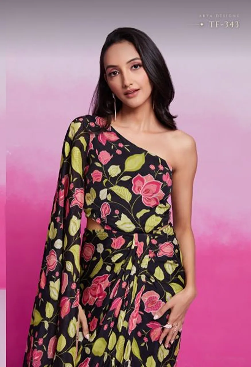 Arya Summer Collection Vol 8 Organza Printed Indo Western Party Wear Collection
