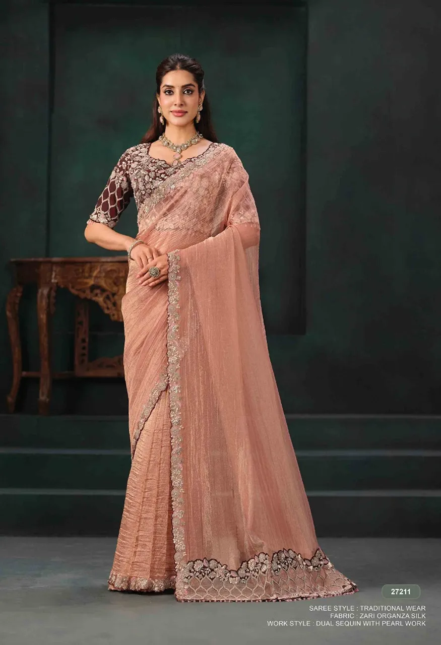 Mahotsav Mohmanthan 27200 Zaahira Festive Designer Saree Collection — Designer Partywear Sarees, Mahotsav wholesale from Surat — Photo 9