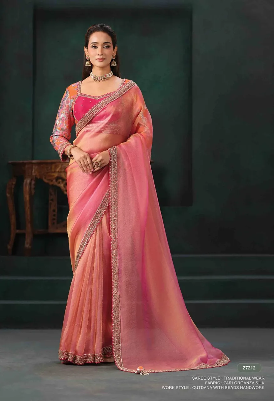Mahotsav Mohmanthan 27200 Zaahira Festive Designer Saree Collection — Designer Partywear Sarees, Mahotsav wholesale from Surat — Photo 8
