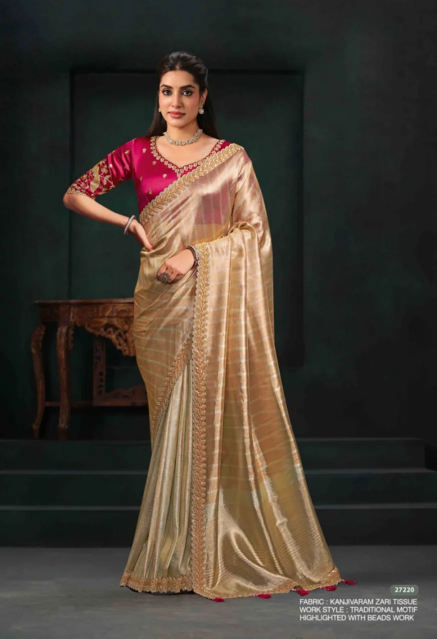Mahotsav Mohmanthan 27200 Zaahira Festive Designer Saree Collection — Designer Partywear Sarees, Mahotsav wholesale from Surat — Photo 4
