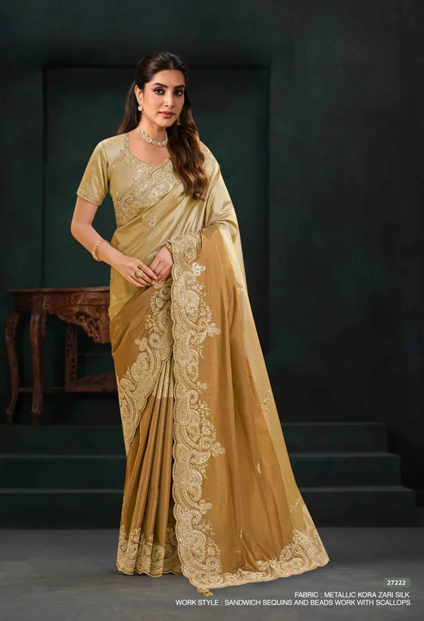Mahotsav Mohmanthan 27200 Zaahira Festive Designer Saree Collection — Designer Partywear Sarees, Mahotsav wholesale from Surat — Photo 2