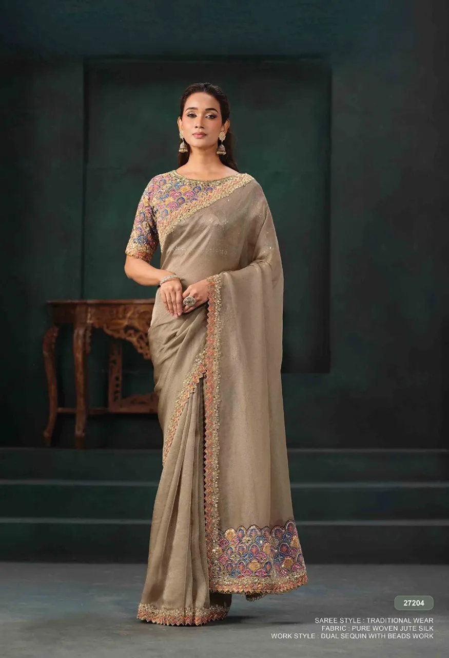 Mahotsav Mohmanthan 27200 Zaahira Festive Designer Saree Collection — Designer Partywear Sarees, Mahotsav wholesale from Surat — Photo 16