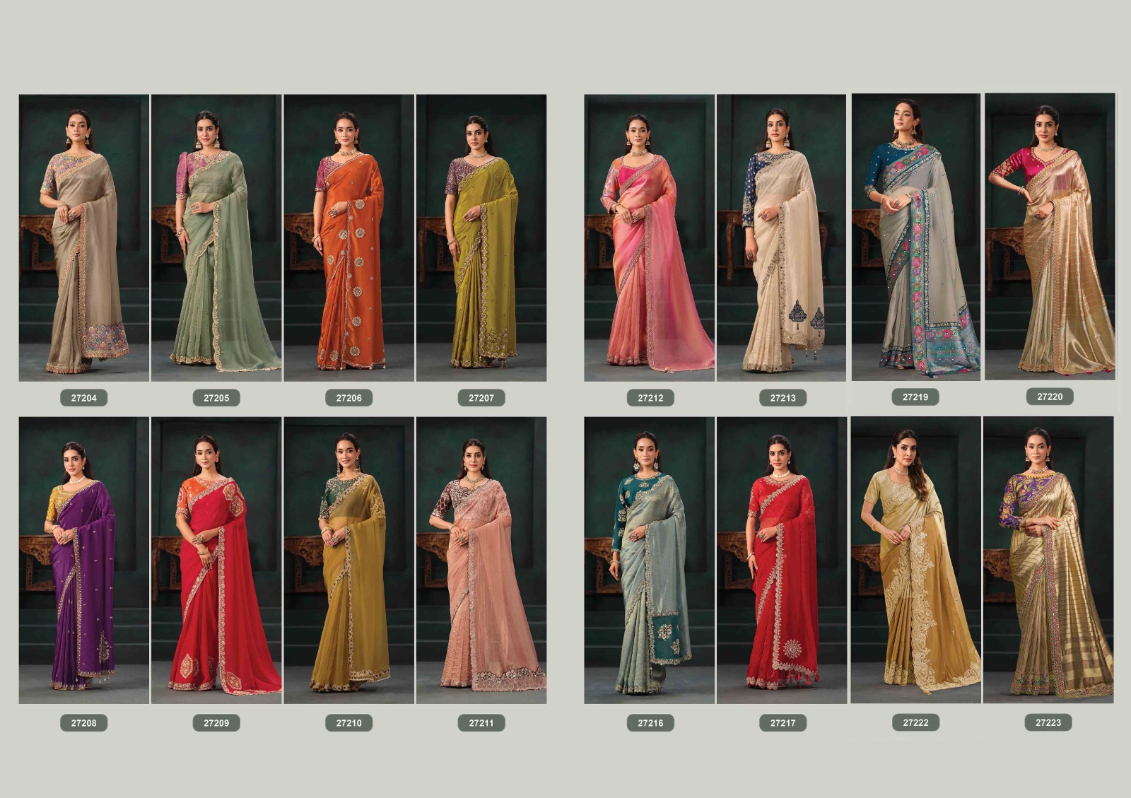Mahotsav Mohmanthan 27200 Zaahira Festive Designer Saree Collection — Designer Partywear Sarees, Mahotsav wholesale from Surat — Photo 17