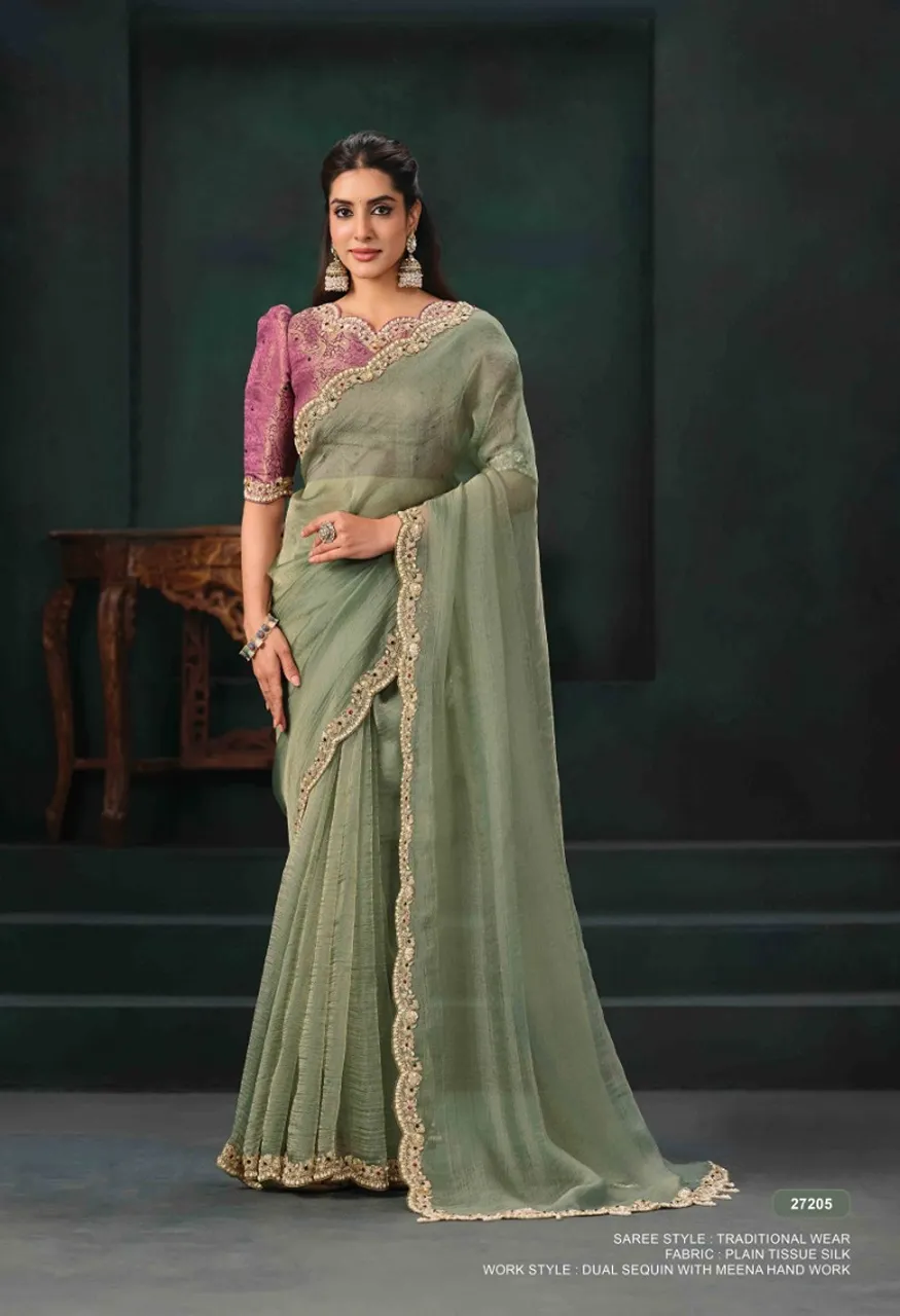 Mahotsav Mohmanthan 27200 Zaahira Festive Designer Saree Collection — Designer Partywear Sarees, Mahotsav wholesale from Surat — Photo 15
