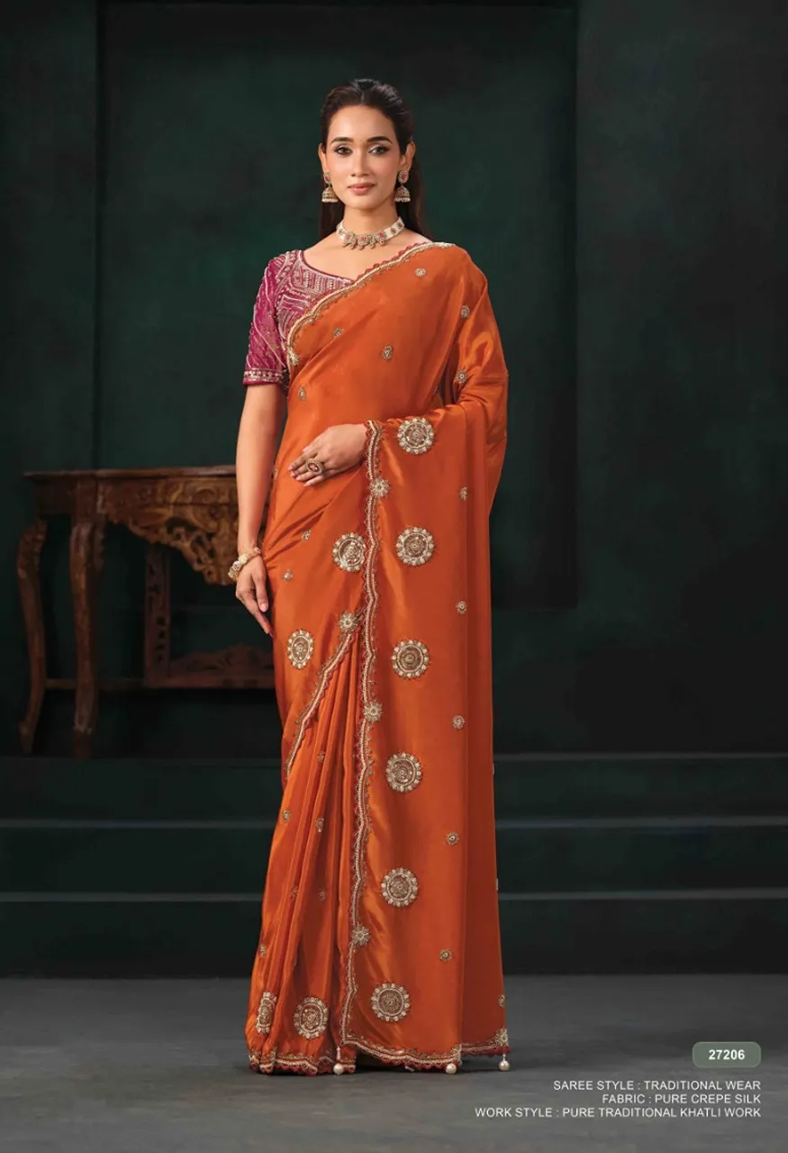 Mahotsav Mohmanthan 27200 Zaahira Festive Designer Saree Collection — Designer Partywear Sarees, Mahotsav wholesale from Surat — Photo 13