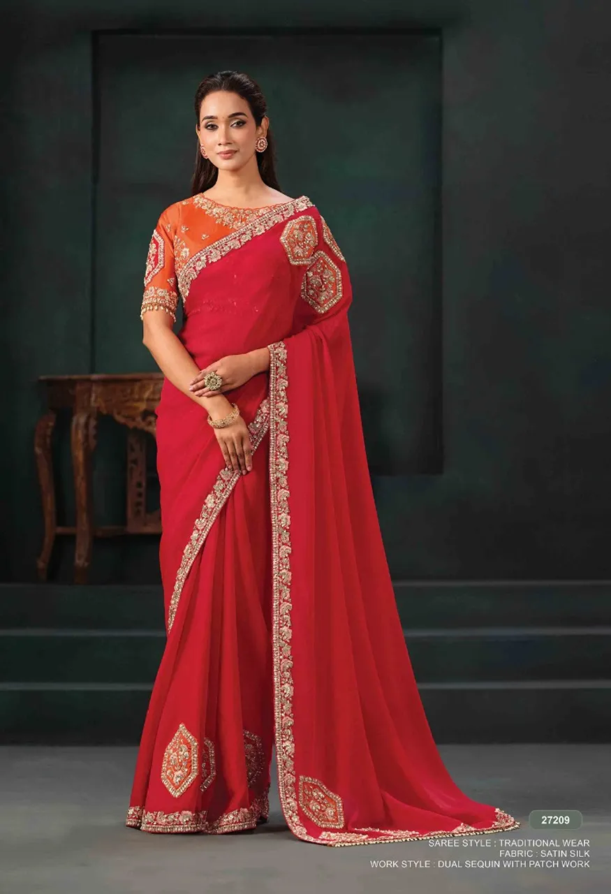 Mahotsav Mohmanthan 27200 Zaahira Festive Designer Saree Collection — Designer Partywear Sarees, Mahotsav wholesale from Surat — Photo 11