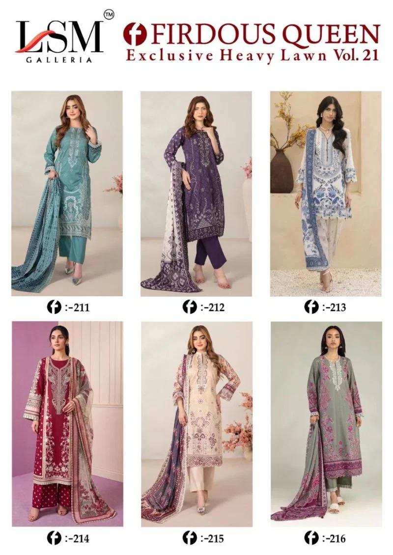 Lsm Firdous Queen Vol 21 Readymade Karachi Kurti Pant with Dupatta — Wholesale Salwar Suits, Jade Concept Stores wholesale from Surat — Photo 7