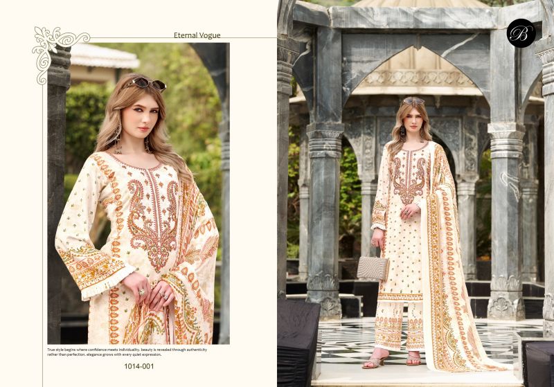 Belliza Dilkhush Vol 7 Viscose Rayon Digital Printed Dress Material — Wholesale Pakistani Suits, Vardan Ethnic wholesale from Surat — view 7
