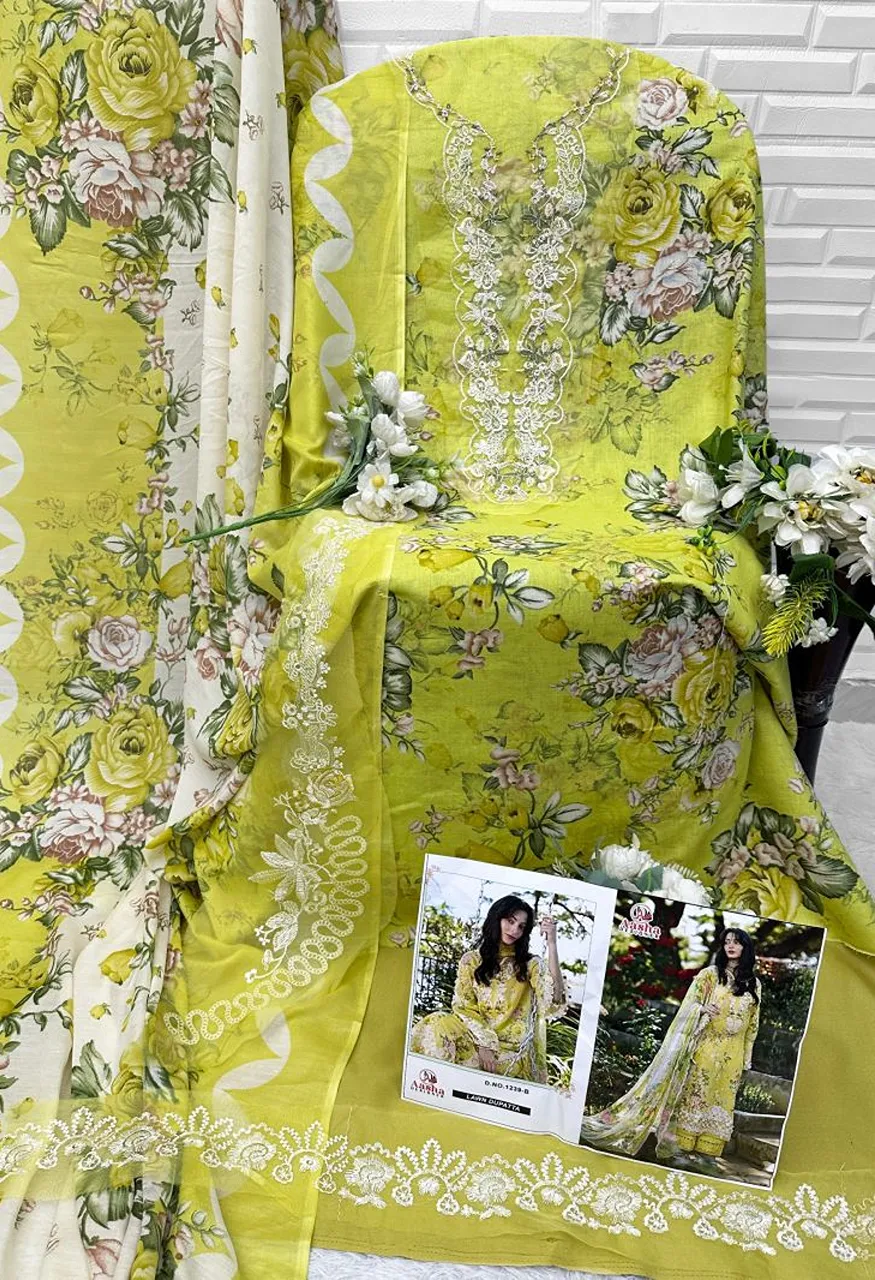 Belliza Naira Vol 158 Cotton Digital Print Embroidered Dress Material Wholesale — Wholesale Salwar Suits, Belliza Designer wholesale from Surat — view 4