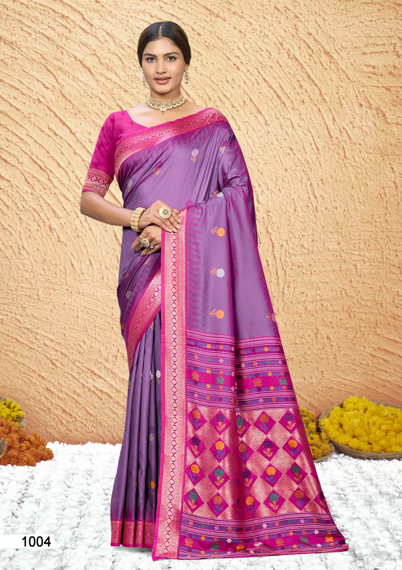 Bunawat Shennai Silk 2 Silk Woven Wedding Wear Saree — Wholesale Sarees, Bunawat wholesale from Surat — view 3