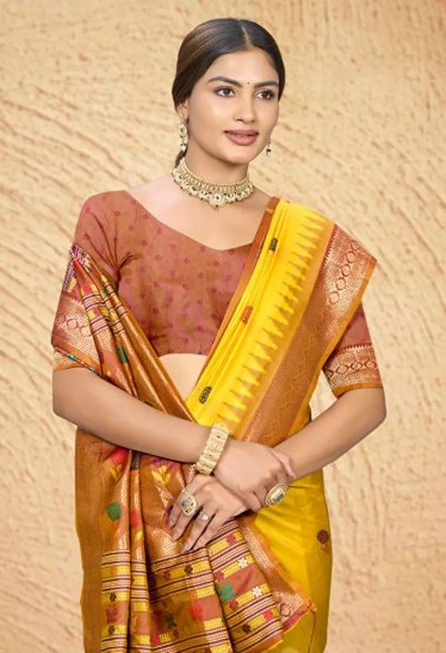 Bunawat Shennai Silk 2 Silk Woven Wedding Wear Saree