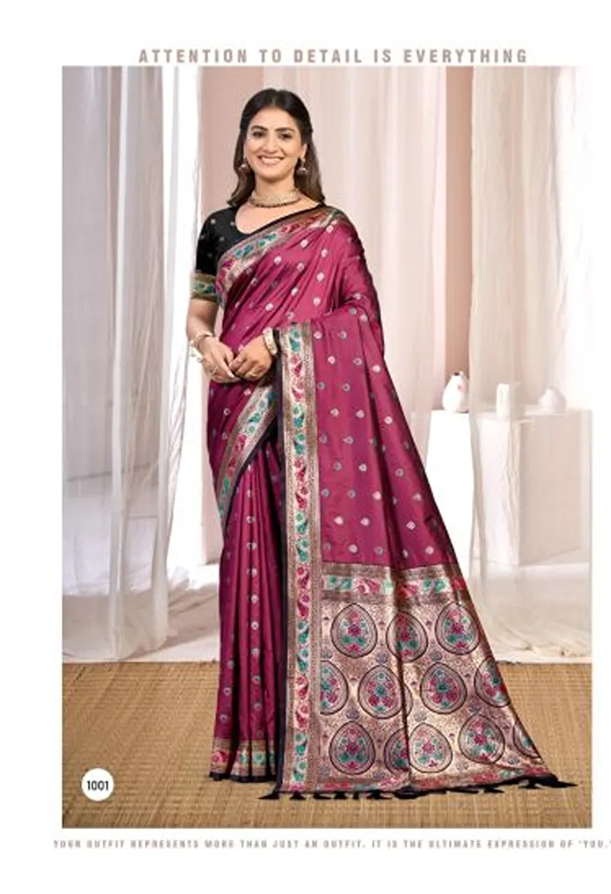 Bunawat Sonam Silk Vol 4 Soft Silk Zari Weaving Party Wear Saree Wholesale — Wholesale Sarees, Bunawat wholesale from Surat — Photo 5