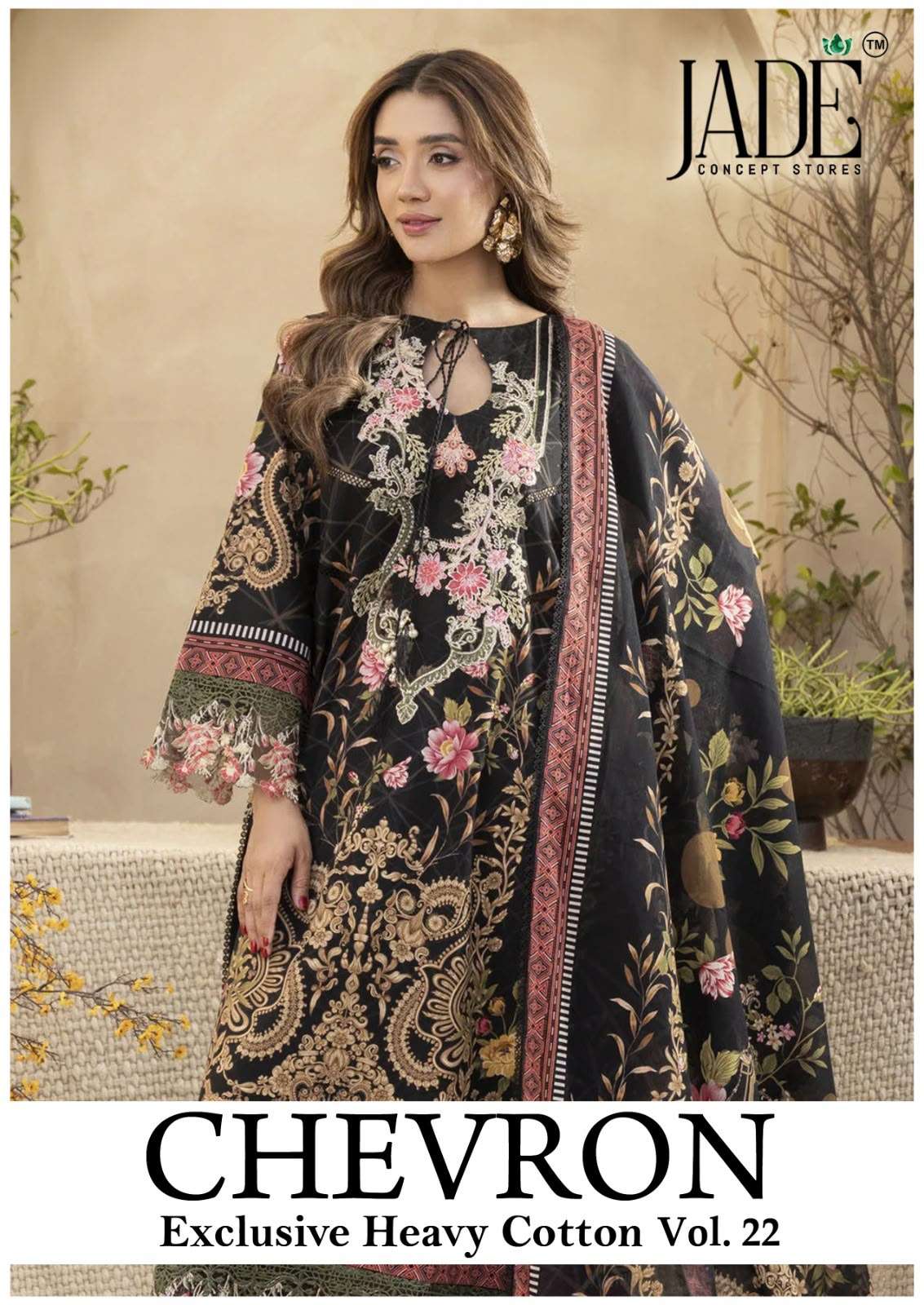 Jade Chevron Exclusive Heavy Cotton Vol 22 Ready Made Collection