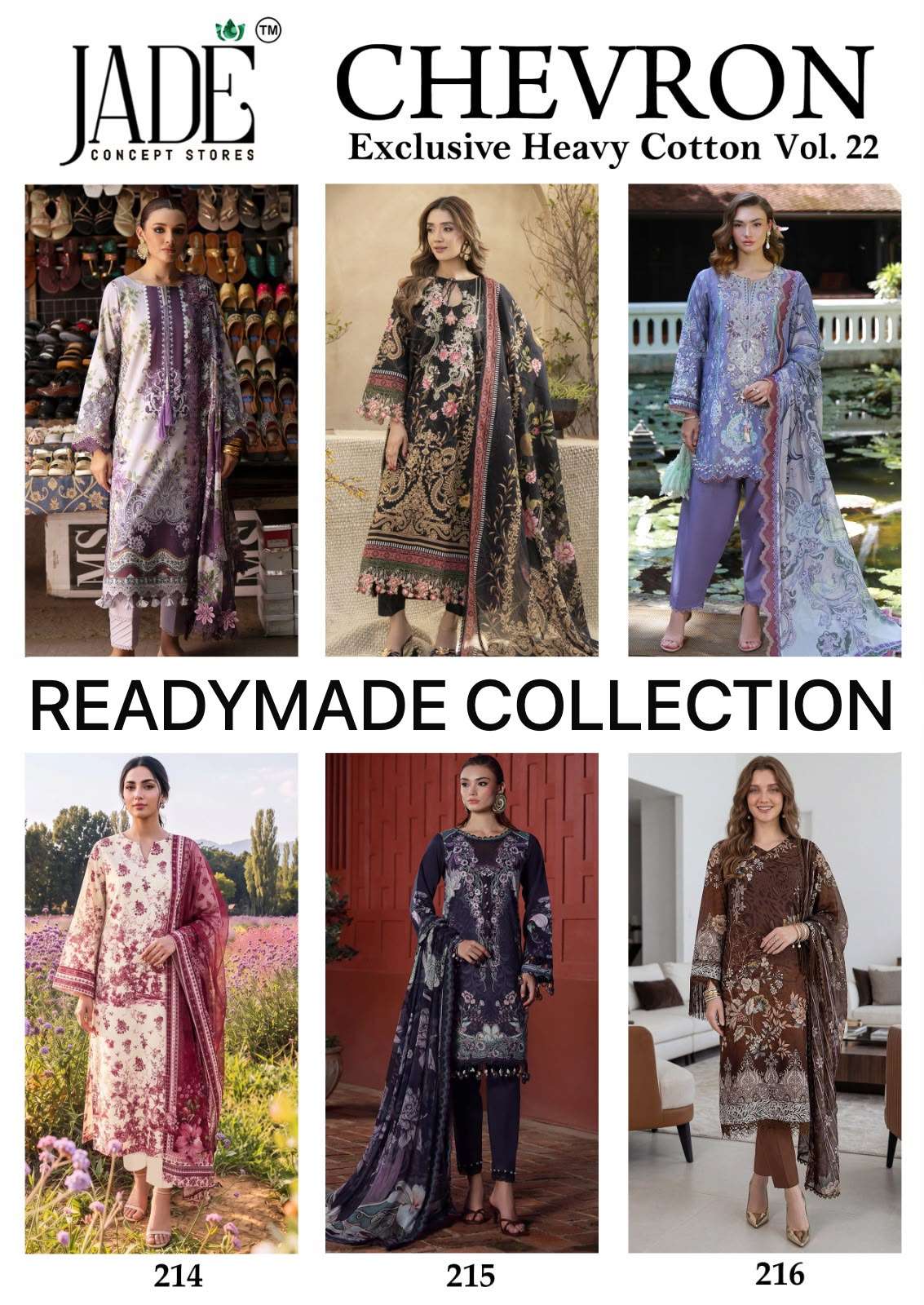 Jade Chevron Exclusive Heavy Cotton Vol 22 Ready Made Collection — Wholesale Salwar Suits, Vardan Ethnic wholesale from Surat — view 9