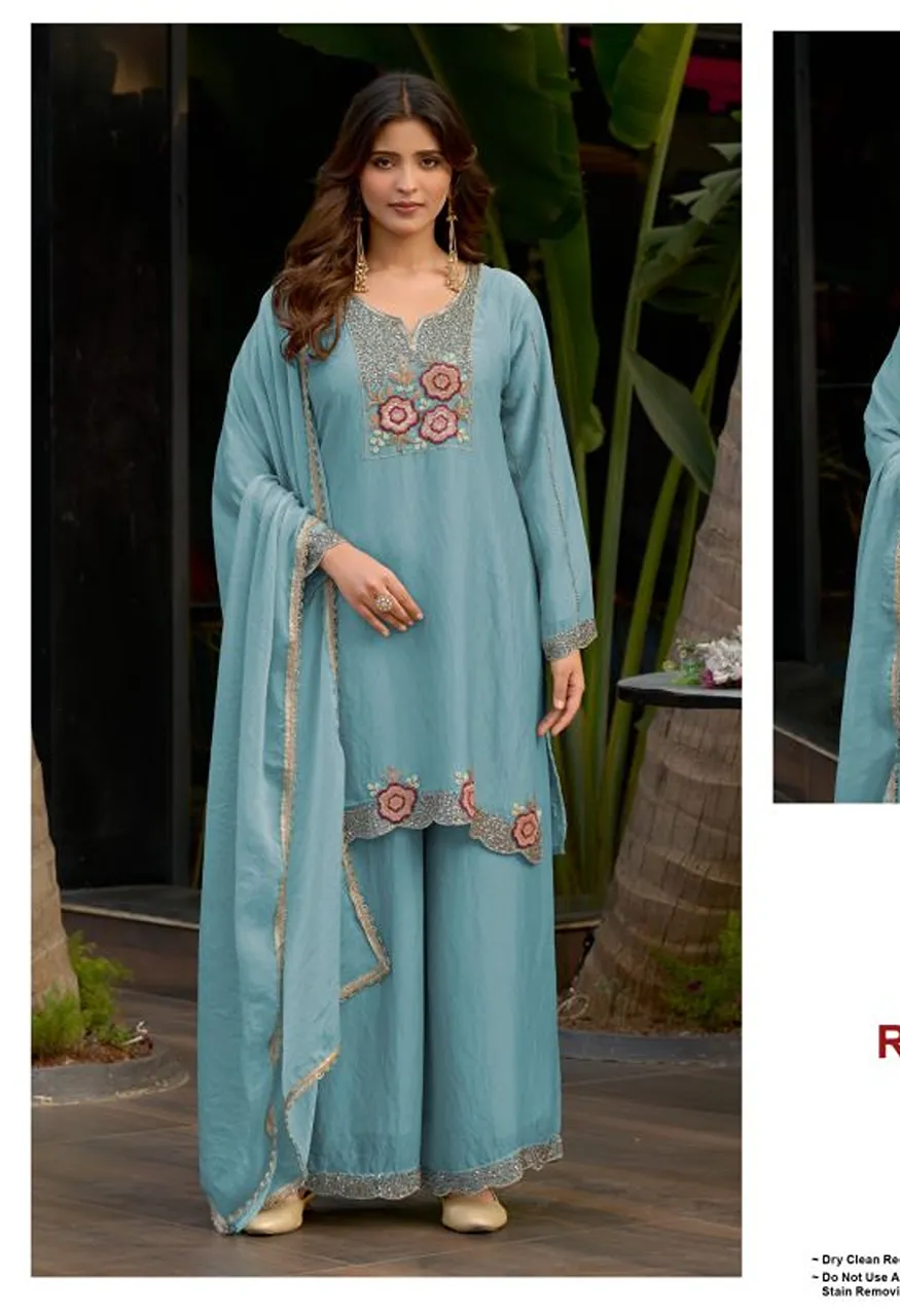 Deepsy D 3584 A to D Readymade Ancy Moss Silk Beats Work Pakistani Salwar Kameez — Wholesale Salwar Suits, Deepsy Suit wholesale from Surat — Photo 2