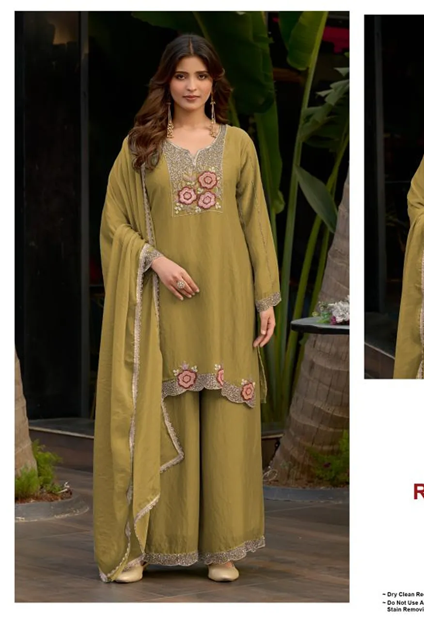 Deepsy D 3584 A to D Readymade Ancy Moss Silk Beats Work Pakistani Salwar Kameez — Wholesale Salwar Suits, Deepsy Suit wholesale from Surat — Photo 4