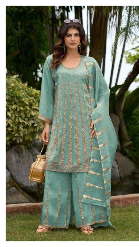 Deepsy D 3596 A To D Readymade Viscose Tissue Silk Beads Work Salwar Kameez