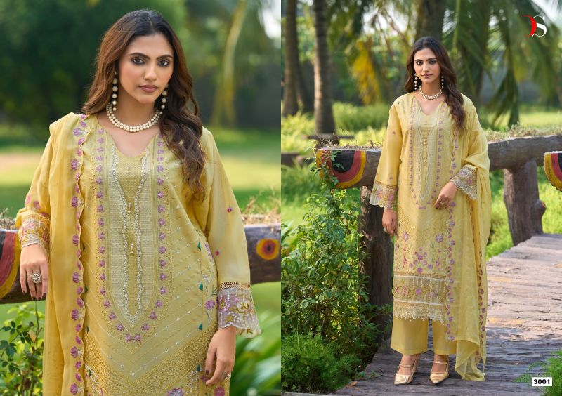 Deepsy Elaf Exclusive Vol 3 Cotton Dupatta Lawn Cotton Patch Embroidered Salwar Kameez — Wholesale Pakistani Suits, Vardan Ethnic wholesale from Surat — Photo 2