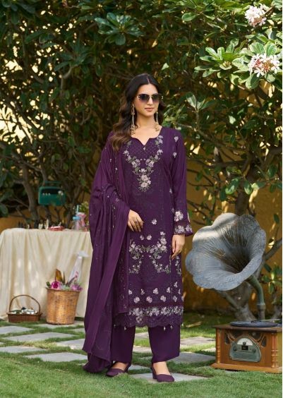 Deepsy Elaf Pashmina Vol 2 Viscose Pashmina Embroidered Salwar Kameez — Wholesale Dress Material, Vardan Ethnic wholesale from Surat — Photo 3