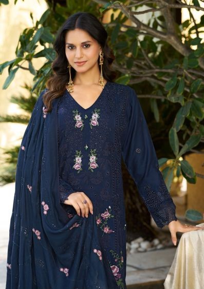 Deepsy Elaf Pashmina Vol 2 Viscose Pashmina Embroidered Salwar Kameez — Wholesale Dress Material, Vardan Ethnic wholesale from Surat — Photo 2