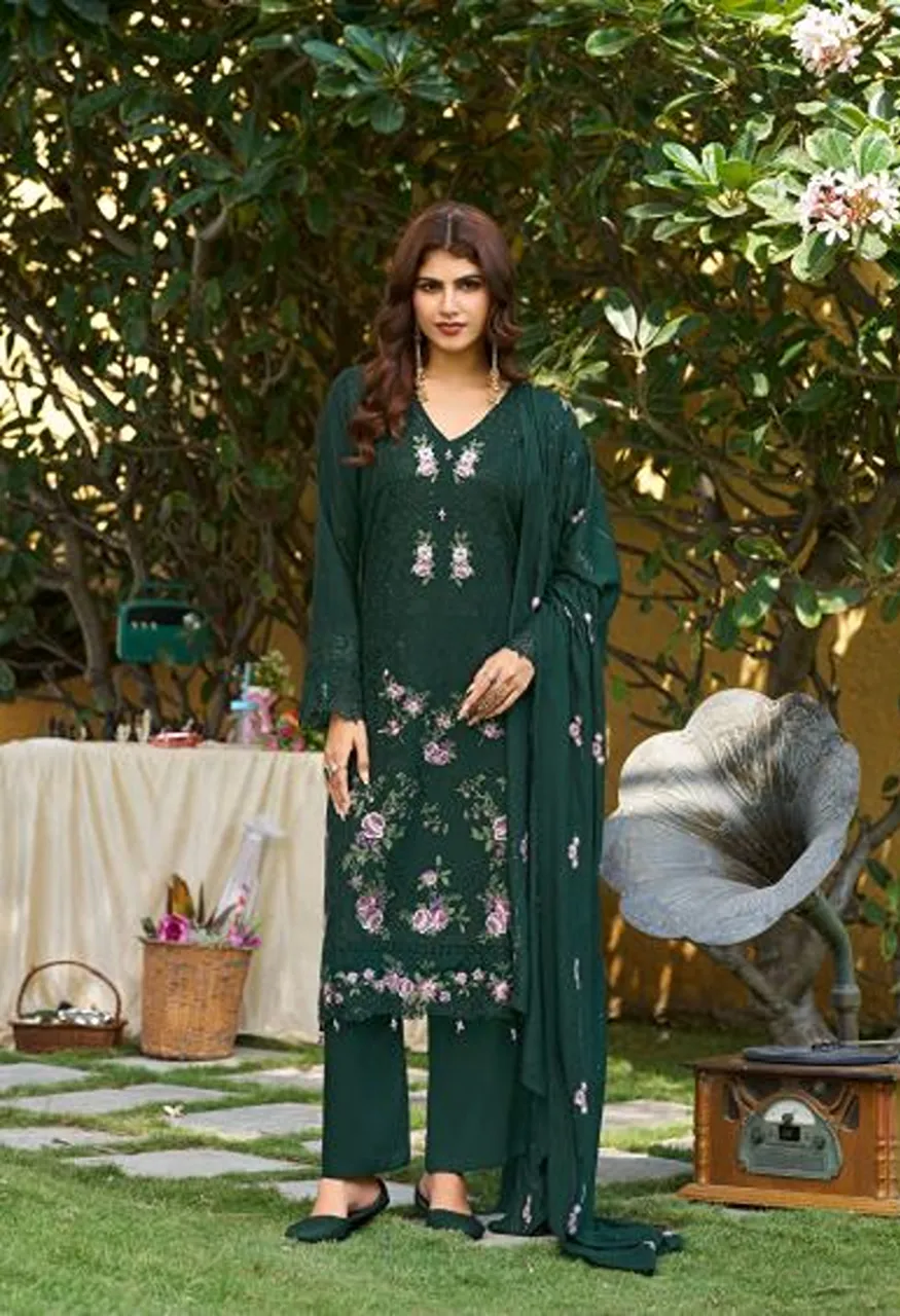 Deepsy Elaf Premium 2001 To 04 Pure Cotton Self Embroidered Salwar Kameez Collection — Wholesale Salwar Suits, Deepsy Suit wholesale from Surat — view 3
