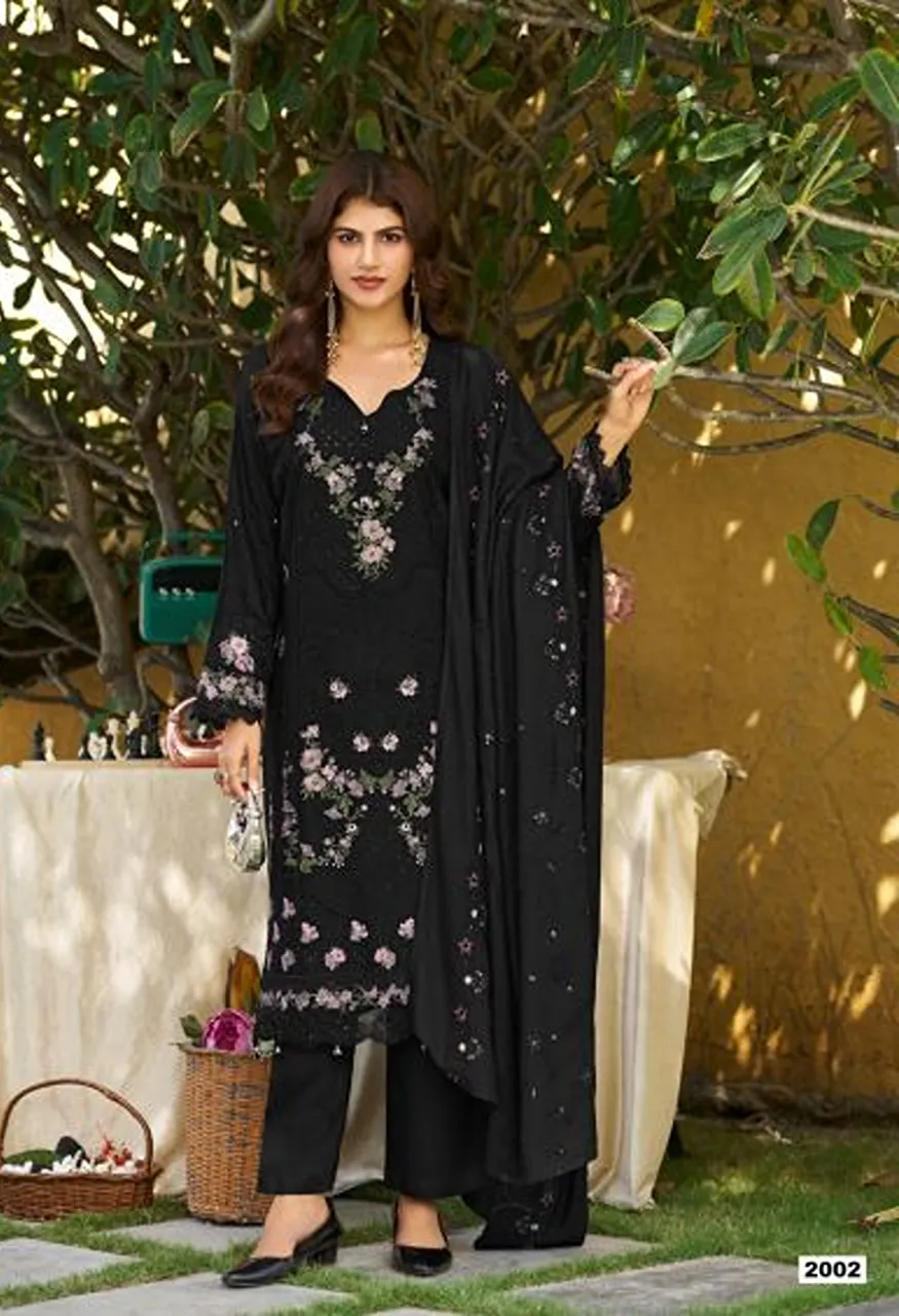 Deepsy Elaf Premium 2001 To 04 Pure Cotton Self Embroidered Salwar Kameez Collection — Wholesale Salwar Suits, Deepsy Suit wholesale from Surat — view 5