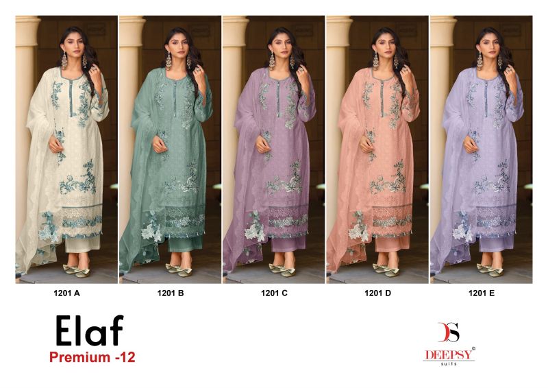 Deepsy Elaf Premium Vol 12 New Colors Pure Cotton Embroidered Salwar Kameez Wholesale Collection — Wholesale Salwar Suits, Deepsy Suit wholesale from Surat — Photo 6