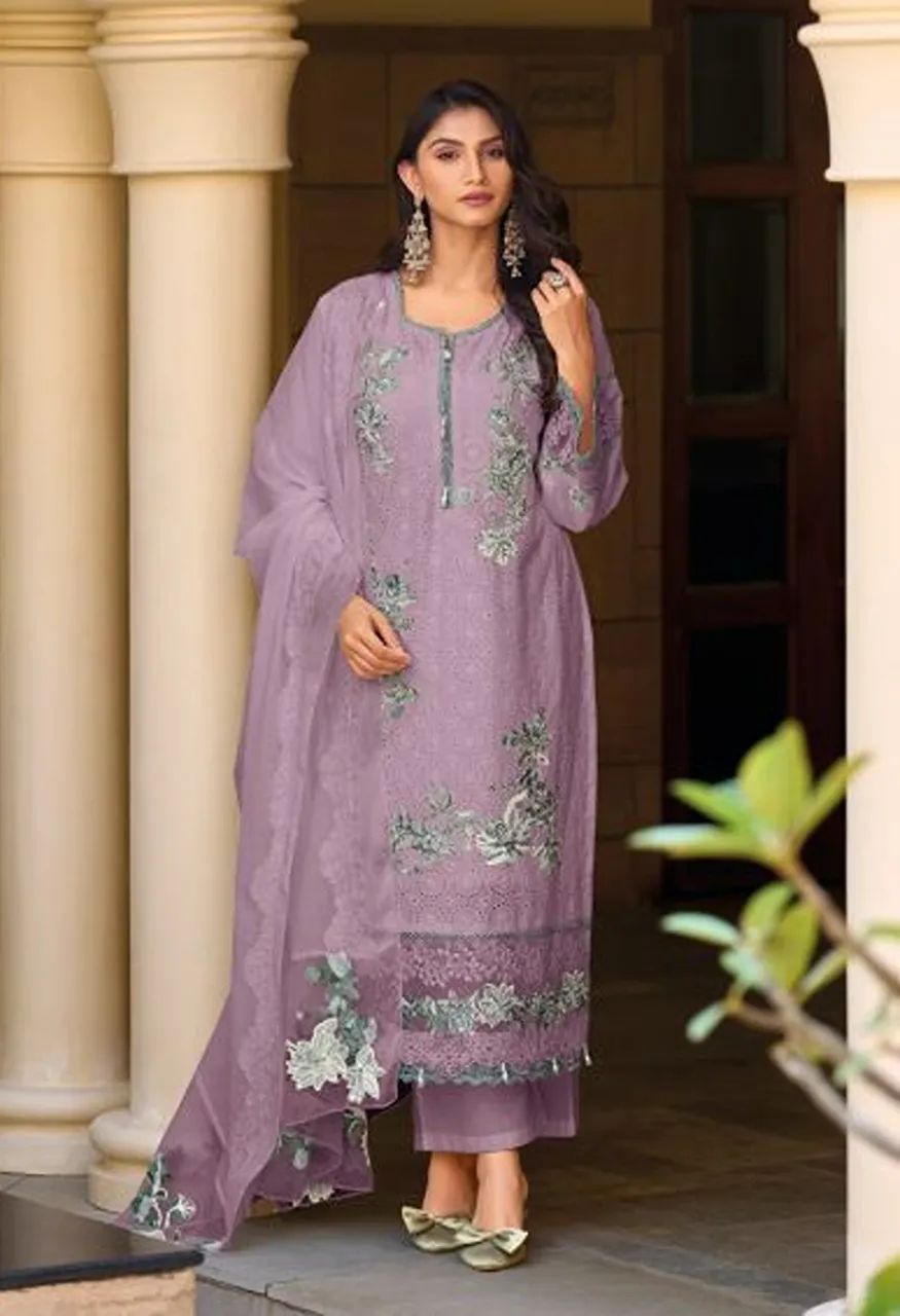 Deepsy Elaf Premium Vol 12 New Colors Pure Cotton Embroidered Salwar Kameez Wholesale Collection — Wholesale Salwar Suits, Deepsy Suit wholesale from Surat — Photo 4