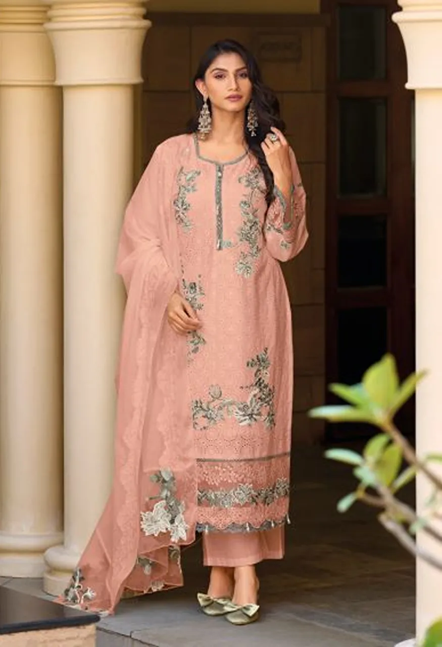 Deepsy Elaf Premium Vol 12 New Colors Pure Cotton Embroidered Salwar Kameez Wholesale Collection — Wholesale Salwar Suits, Deepsy Suit wholesale from Surat — Photo 3