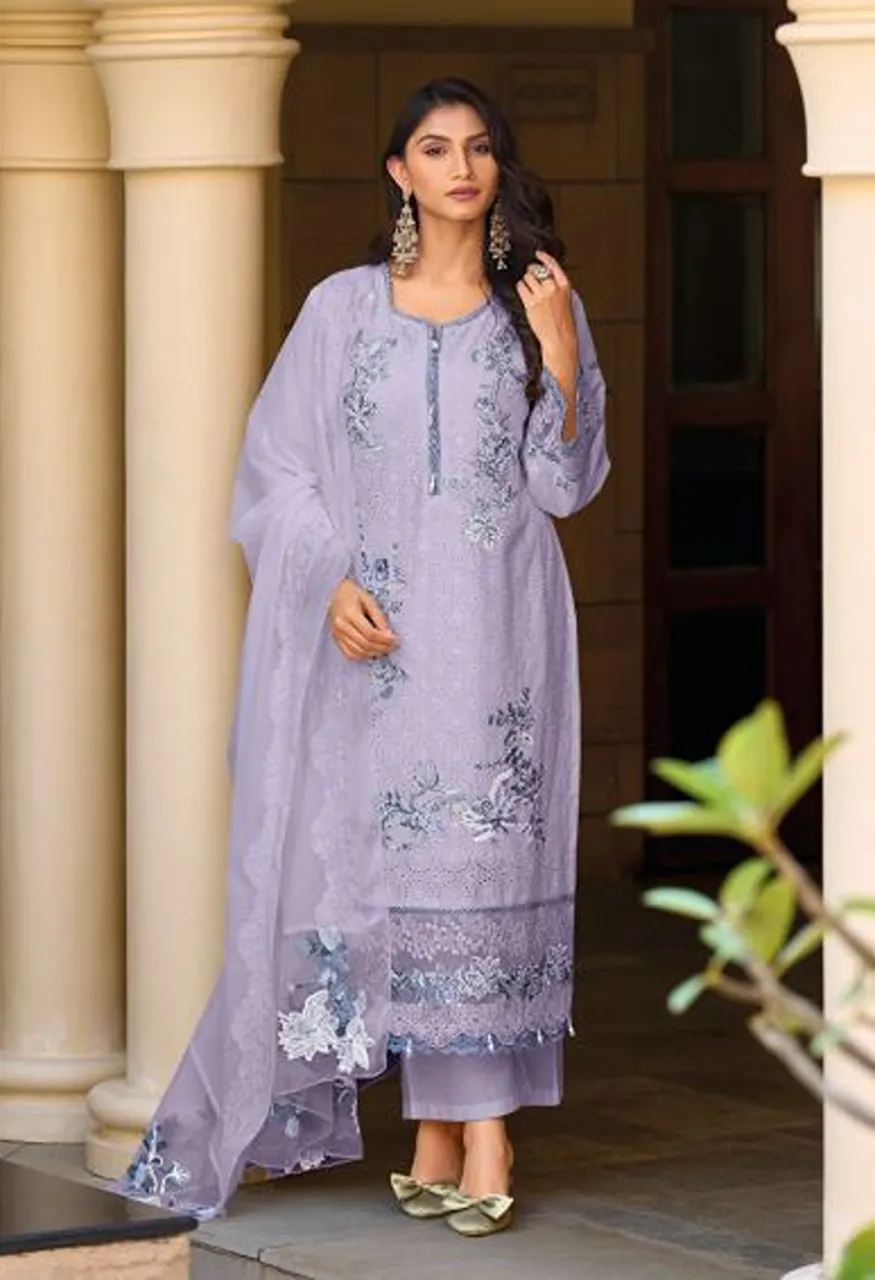 Deepsy Elaf Premium Vol 12 New Colors Pure Cotton Embroidered Salwar Kameez Wholesale Collection — Wholesale Salwar Suits, Deepsy Suit wholesale from Surat — Photo 2