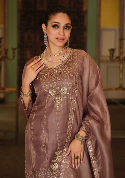 Eba Sara Simar Silk Beats Embroidery Work Designer Salwar Kameez
