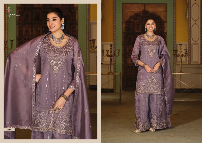 Eba Sara Simar Silk Beats Embroidery Work Designer Salwar Kameez — Wholesale Pakistani Suits, Vardan Ethnic wholesale from Surat — view 3