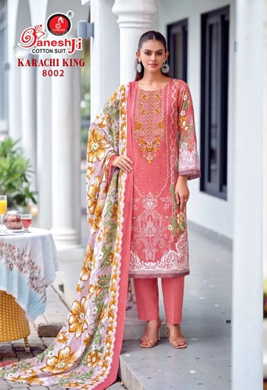 Ganeshji Karachi King Vol 1 Soft Cotton Pakistani Printed Dress Material — Wholesale Salwar Suits, Ganeshji Designer Suit wholesale from Surat — Photo 2