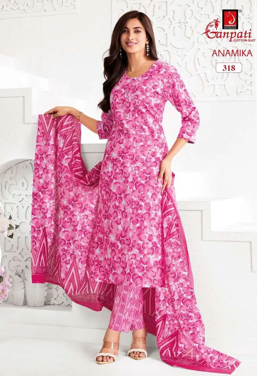 Ganpati Anamika Vol 3 Cotton Printed Ladies Salwar Suit — Wholesale Dress Material, Vardan Ethnic wholesale from Surat — view 4