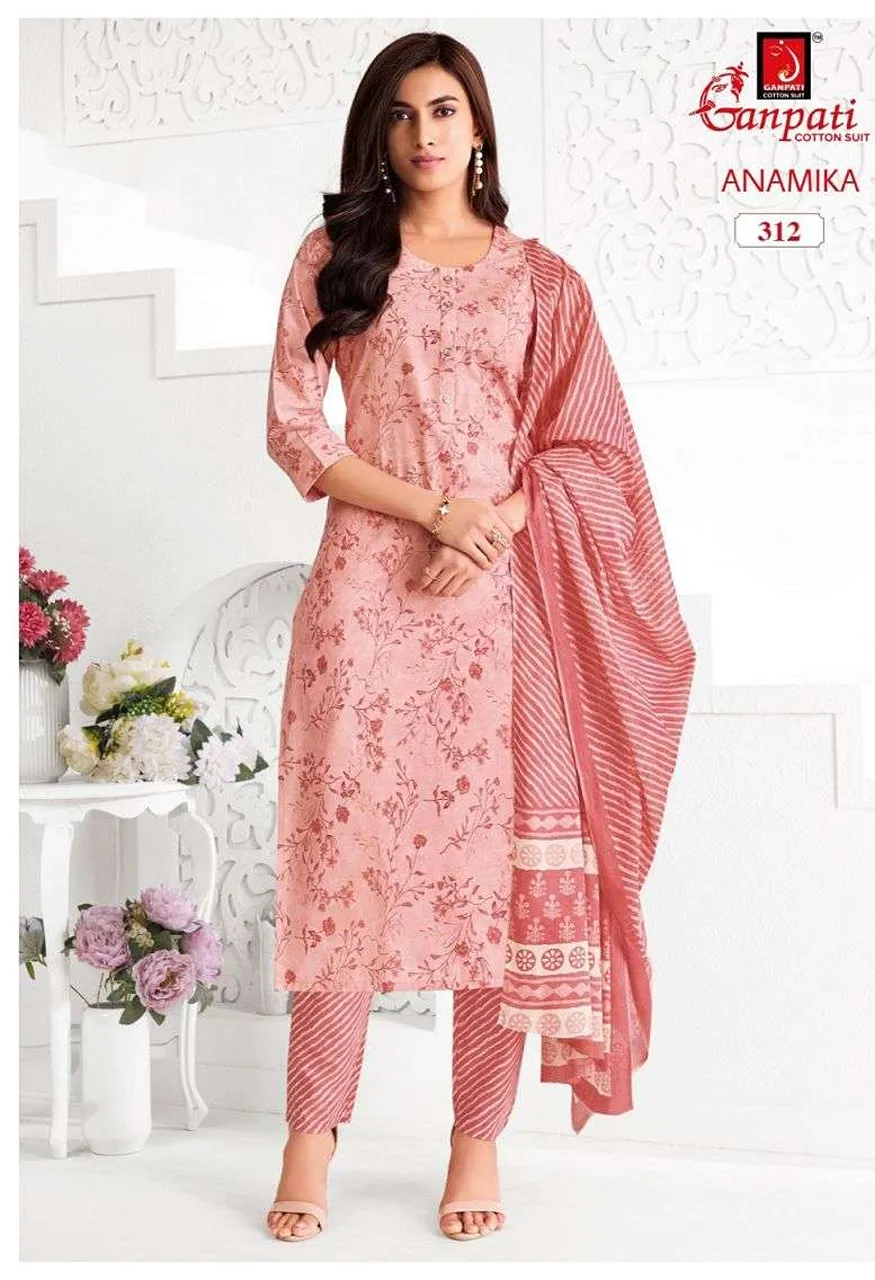 Ganpati Anamika Vol 3 Cotton Printed Ladies Salwar Suit — Wholesale Dress Material, Vardan Ethnic wholesale from Surat — view 6