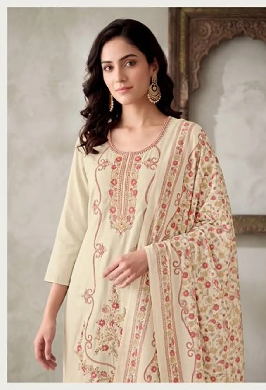 Glossy Simar Zyra Pashmina Embroidered Salwar Kameez Collection