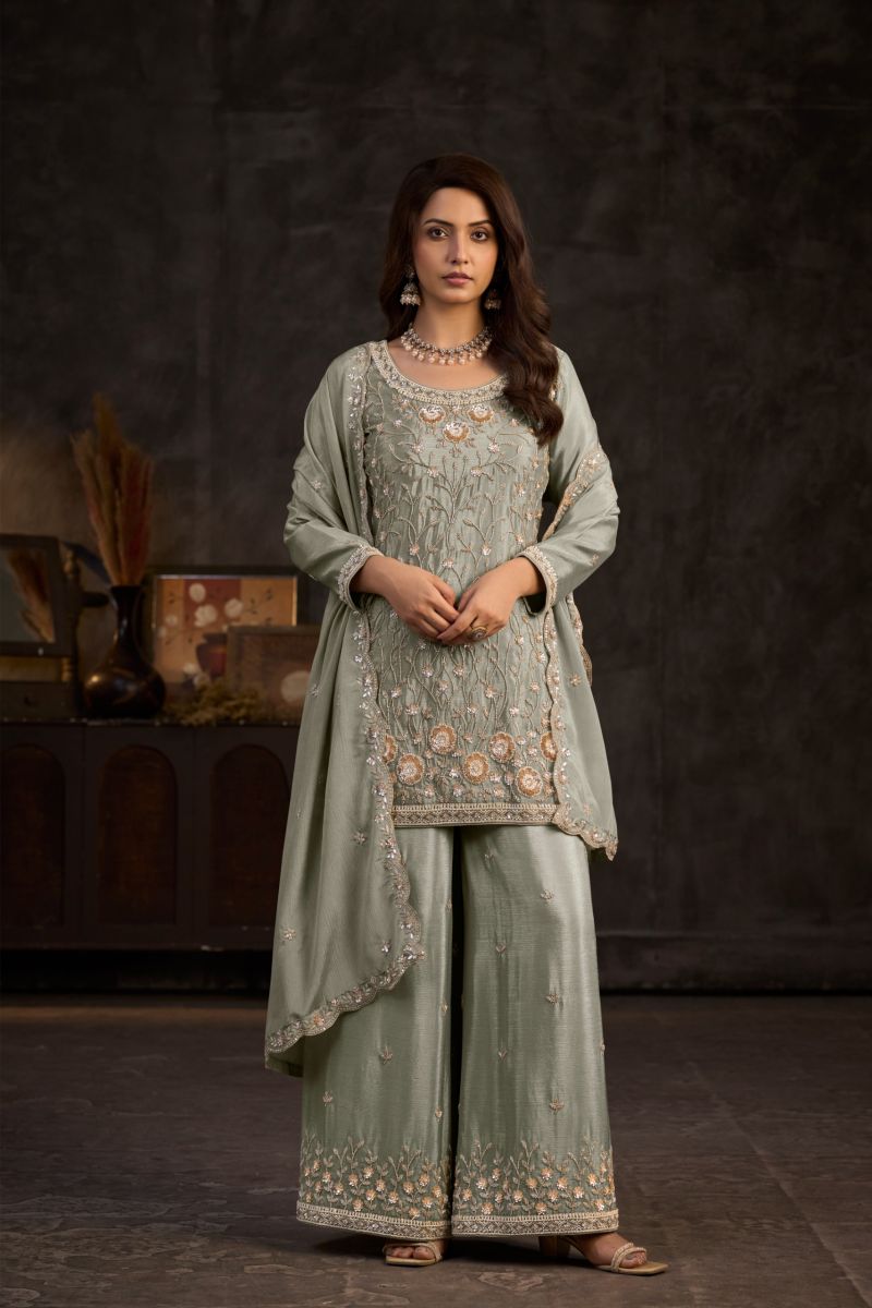Gulkayra Aayka Chinon Beats Work Designer Salwar Kameez Catalog — Wholesale Pakistani Suits, Vardan Ethnic wholesale from Surat — Photo 4