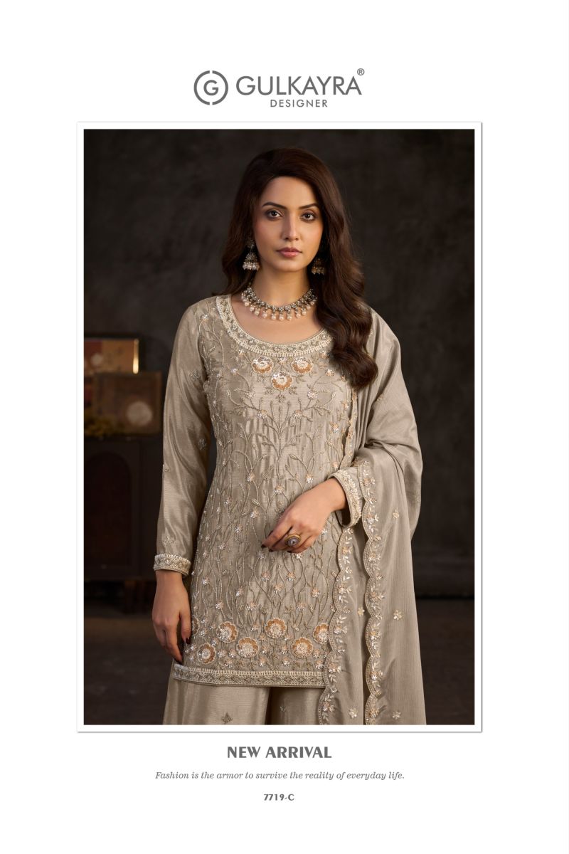 Gulkayra Aayka Chinon Beats Work Designer Salwar Kameez Catalog — Wholesale Pakistani Suits, Vardan Ethnic wholesale from Surat — Photo 2