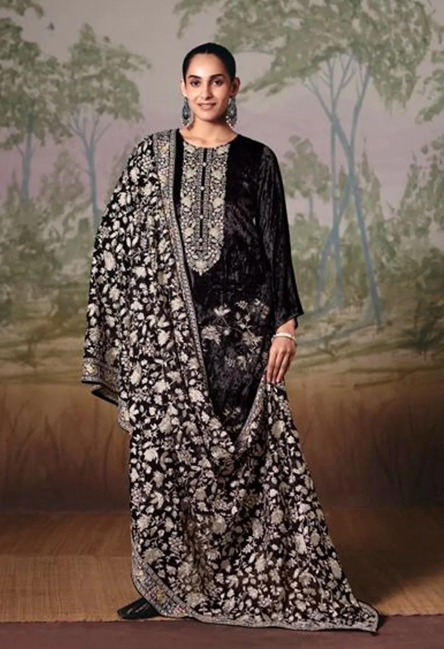 Ibiza Baano Pure Viscose Velvet Salwar Kameez Catalog — Wholesale Salwar Suits, Ibiza wholesale from Surat — Photo 3