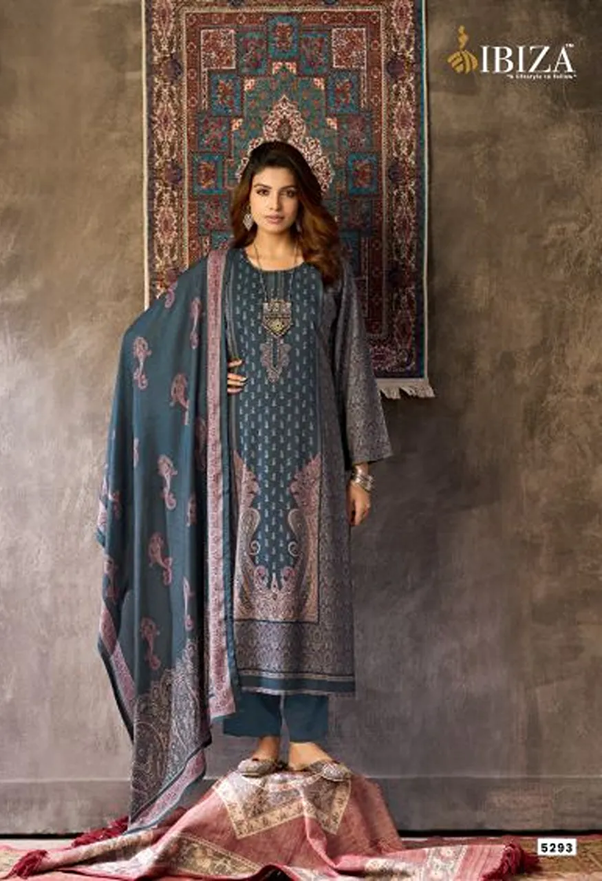 Ibiza Pashmina Dhaga Viscose Pashmina Digital Printed Salwar Kameez — Wholesale Salwar Suits, Ibiza wholesale from Surat — view 3