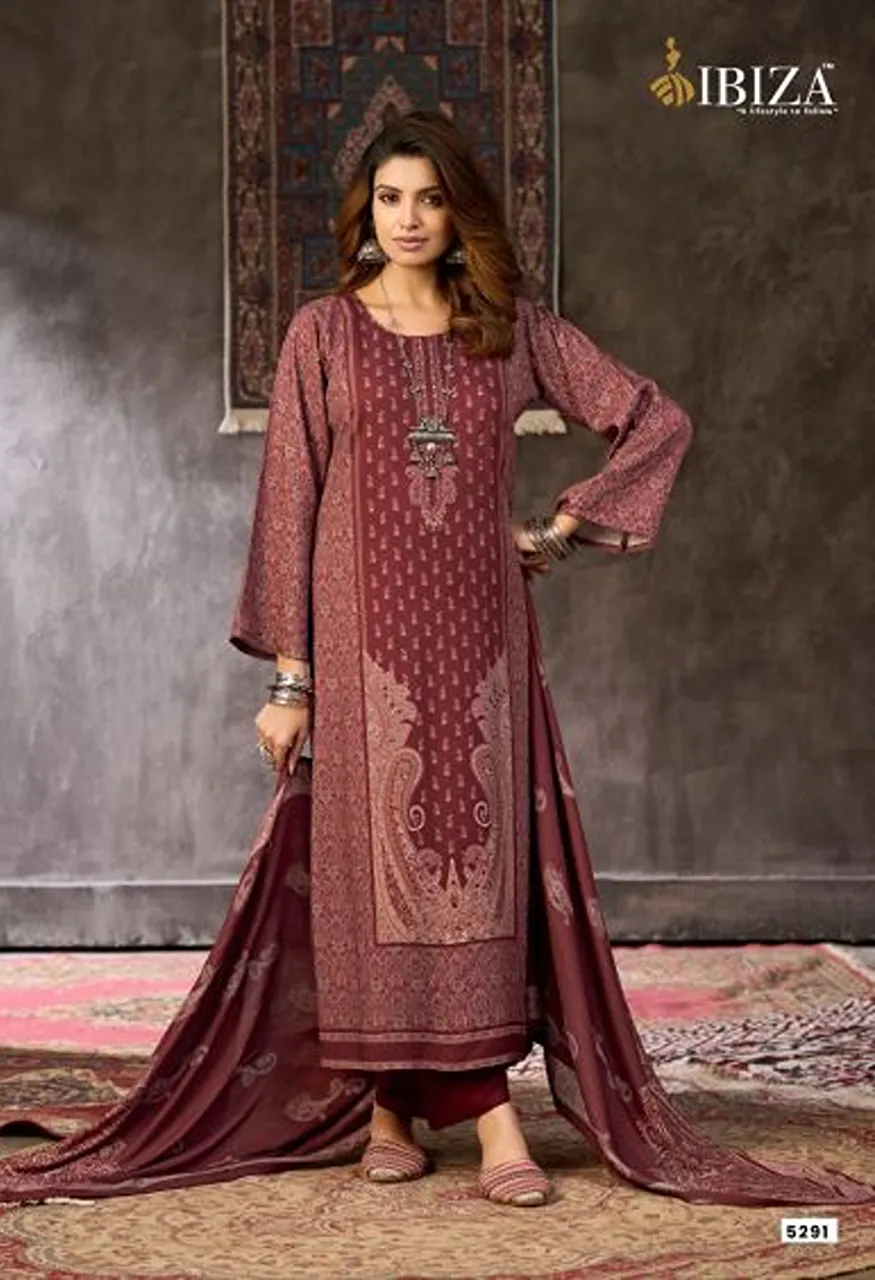 Ibiza Pashmina Dhaga Viscose Pashmina Digital Printed Salwar Kameez — Wholesale Salwar Suits, Ibiza wholesale from Surat — view 2
